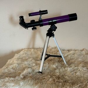 Purple Telescope with Tripod